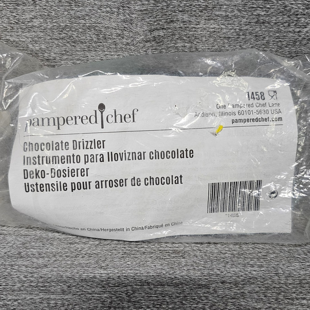 NEW Pampered Chef Icing Chocolate Drizzler 1458 Cookie Candy Decorating Tool